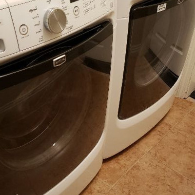 SOLD.  Maytag Maxima X Steam Washer/dryer set