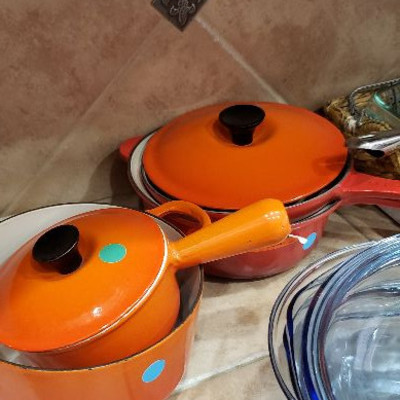 Le Creuset pots