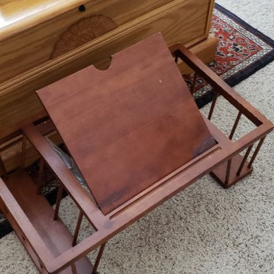 Bed tray for reading or snacks