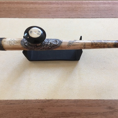 Vintage Chinese opium bone pipe