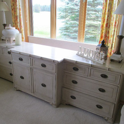 Dresser with remote TV cabinet