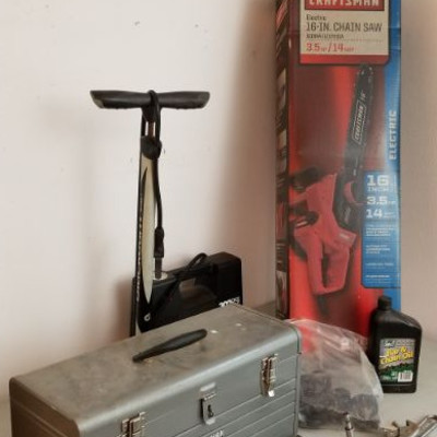 Chainsaw sold.  Everything else is available. 