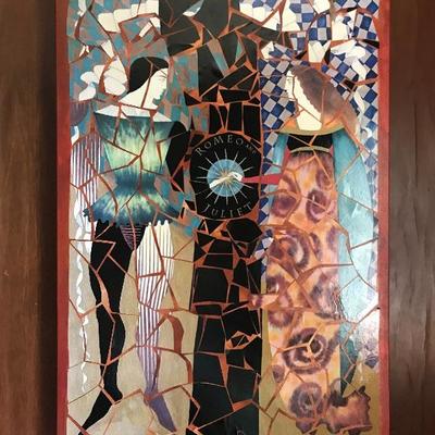 Romeo and Juliet mixed media art