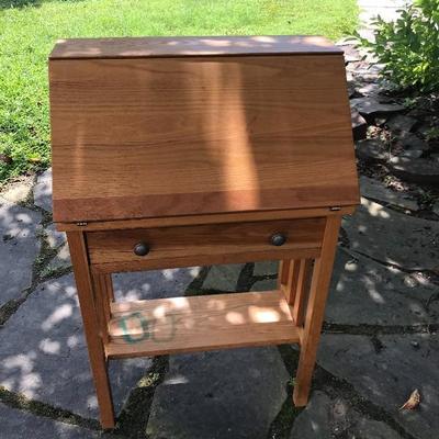 Slant Front Pine Desk