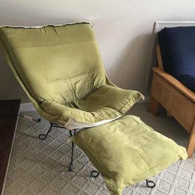 Howard Elliott Puff Chair and Ottoman