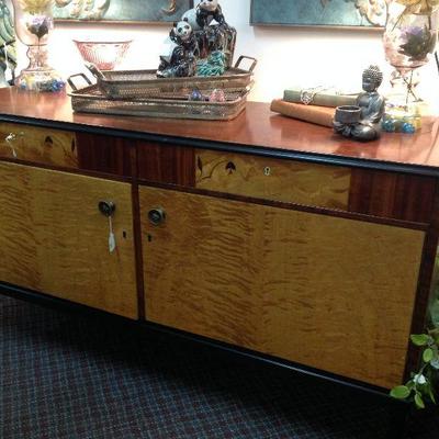 Swedish rosewood MCM sideboard.  Original key, beautiful inlay