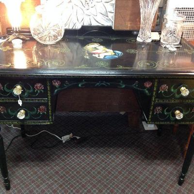 Beautiful hand painted vanity desk