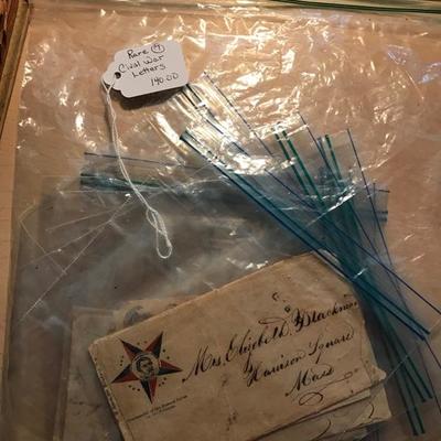 7 letters written during the Civil War $140