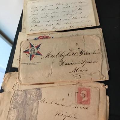 7 letters written during the Civil War $140