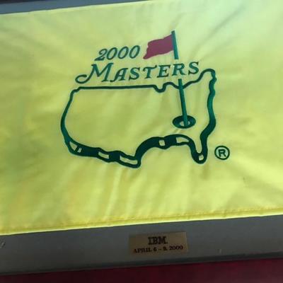 Framed Masters flag $95