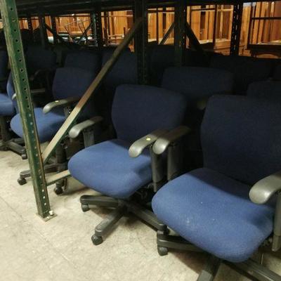 Blue Rolling Chairs