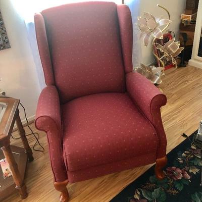 3 Matching La-Z-Boy Queen Anne Reclining Chairs - $80 EACH - (30W  29D  40H)