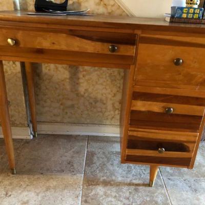 Wonderful perfect MCM pinewood desk