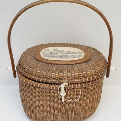 FARNUM NANTUCKET BASKET HANDBAG