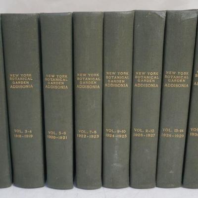 RARE ADDISONIA 16 VOLUMES NY BOTANICAL