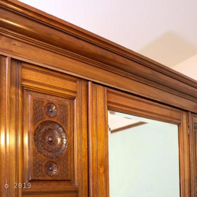 antique art deco armoire