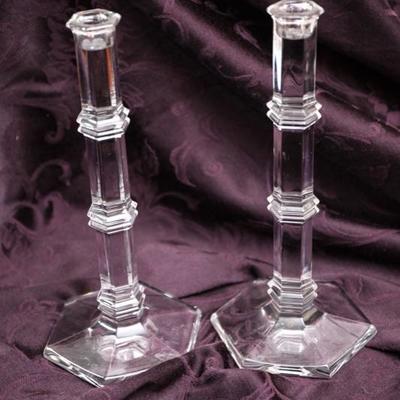 tiffany & co. glass candle holders