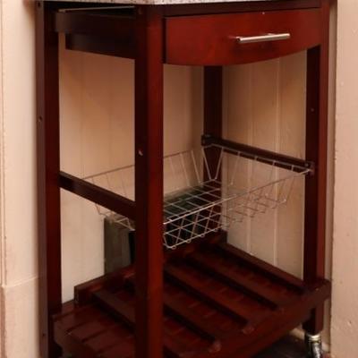 kitchen cart marble top