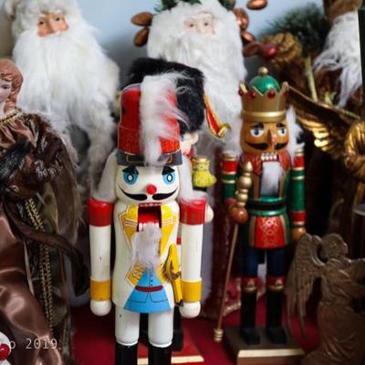 large collection of antique and vintage Christmas ornaments