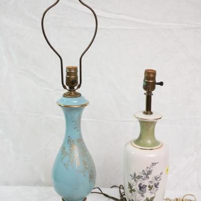 antique glass table lamps