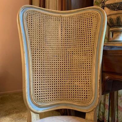 Cane Back Vanity Chair 