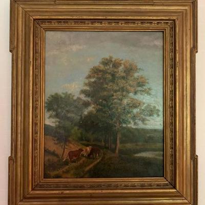 Landscape with Livestock, Circa 1900, Artist Unknown 