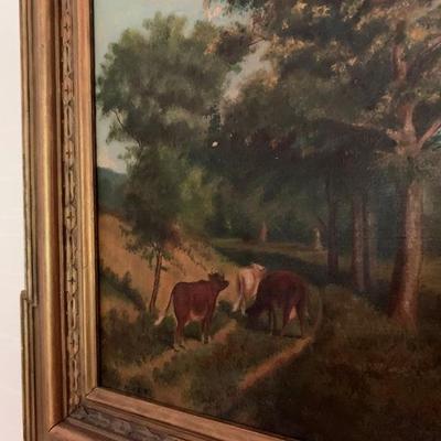 Landscape with Livestock, Circa 1900, Artist Unknown 