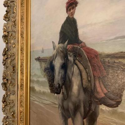 Georges Haquette, French, 1854-1906, Oil on Canvas  