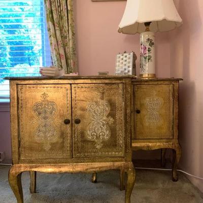 Gilt Chests, PAIR 