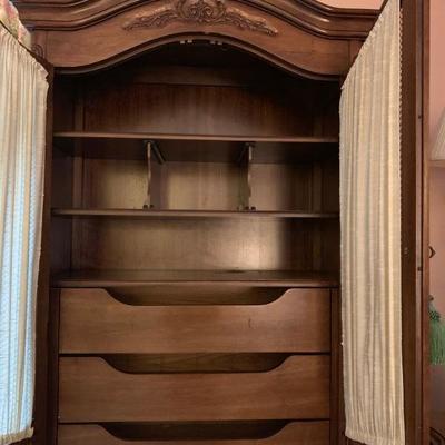 White Furniture Wardrobes, PAIR 