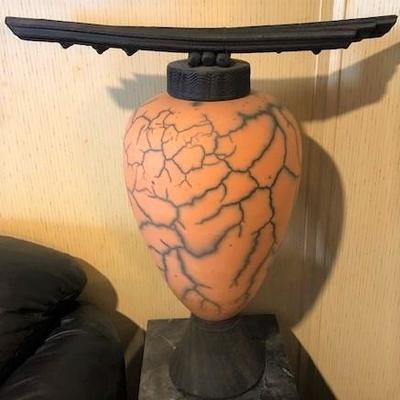 Large Raku Vase (signed)