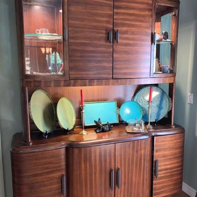 Massive Art Deco style china/display cabinet