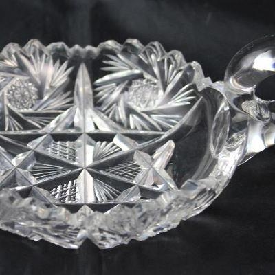 American brilliant cut crystal 5â€ nappy