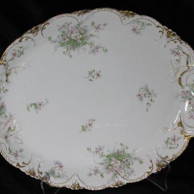 Theodore Haviland Limoges  France Memphis Queensware Company; 18 1/2â€ Platter