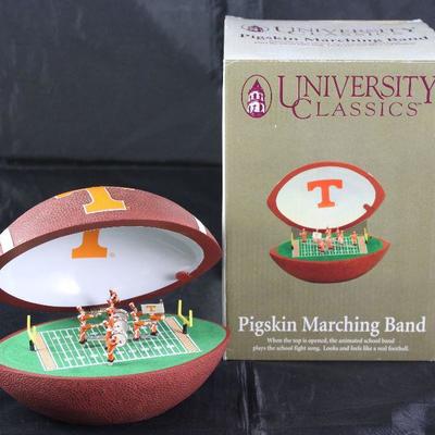 University Classic â€œUniversity of Tennesseeâ€ Pigskin Marching Band fight song music box