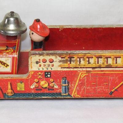 Fisher Price Toys â€œWinky-Blinky Fire Truck #200  c.1954