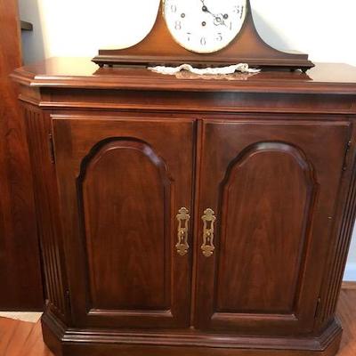 Drexel Cherry Console Cabinet