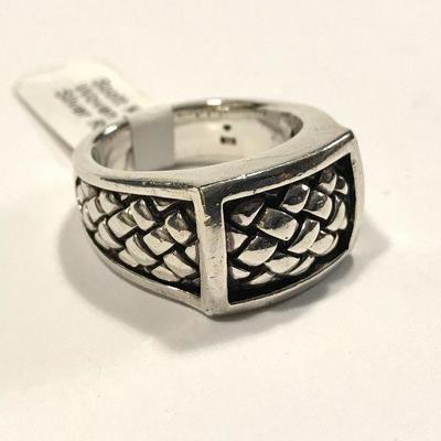 Scott Kay Woven Sterling Silver Ring 