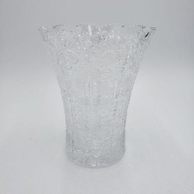 American Brilliant Cut Glass Vase