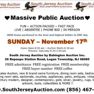 A FUN â€“ ACTION â€“ PACKED â€“ AUCTION LIVE | ABSENTEE | PHONE BID | IN-PERSON Sunday â€“ November 17, 2019 Doors Open 8:00 am â€“...