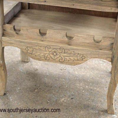  Nice Size Rustic Style One Drawer Wine Rack with Pull Out Tray 
