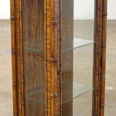  Asian Inspired â€œWeiman Furnitureâ€ One Door Display Cabinet 