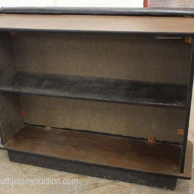  VINTAGE Modern Design Leather Front Button Tufted Bar 
