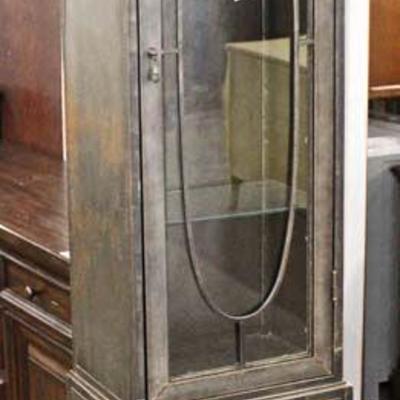  Industrial Style Metal 2 Door Display Cabinet 