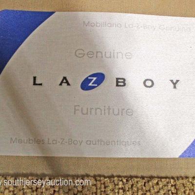  Tan Upholstered â€œLa Z Boy Furnitureâ€ Button Tufted Club Chair 