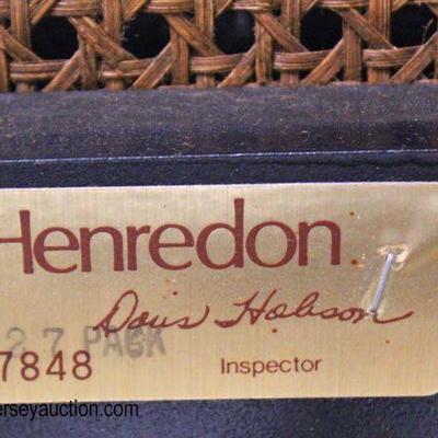  Set of 4 â€œHenredon Furnitureâ€ Cane Seat Barrel Back Chairs 