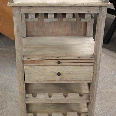  Nice Size Rustic Style One Drawer Wine Rack with Pull Out Tray 