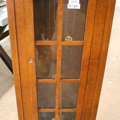  Oak â€œSligh Furnitureâ€ Mission Style Grandfather Clock 