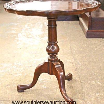  Mahogany Pie Crust Lamp Table 