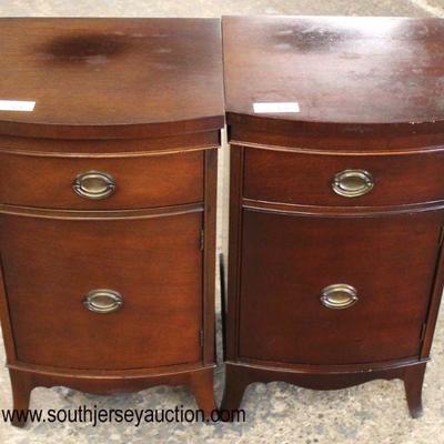  Mahogany Bow Front High Chest and Low Chest 